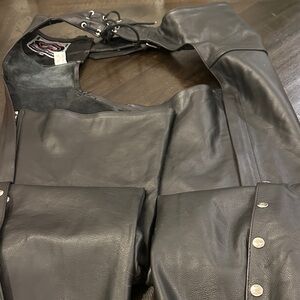 Black River Road 2xl Leather Motorcycle chaps